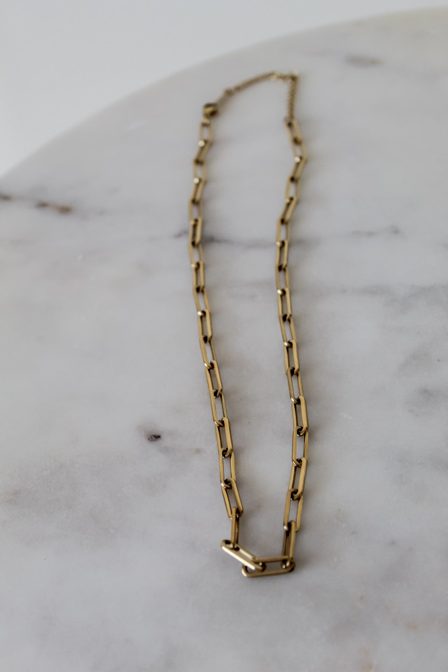 Gold Necklace Paper Clip Necklace Gift for Her Gold Link Chain 14k Gold Necklace Necklace for Women Minimalist style Cadena De Oro