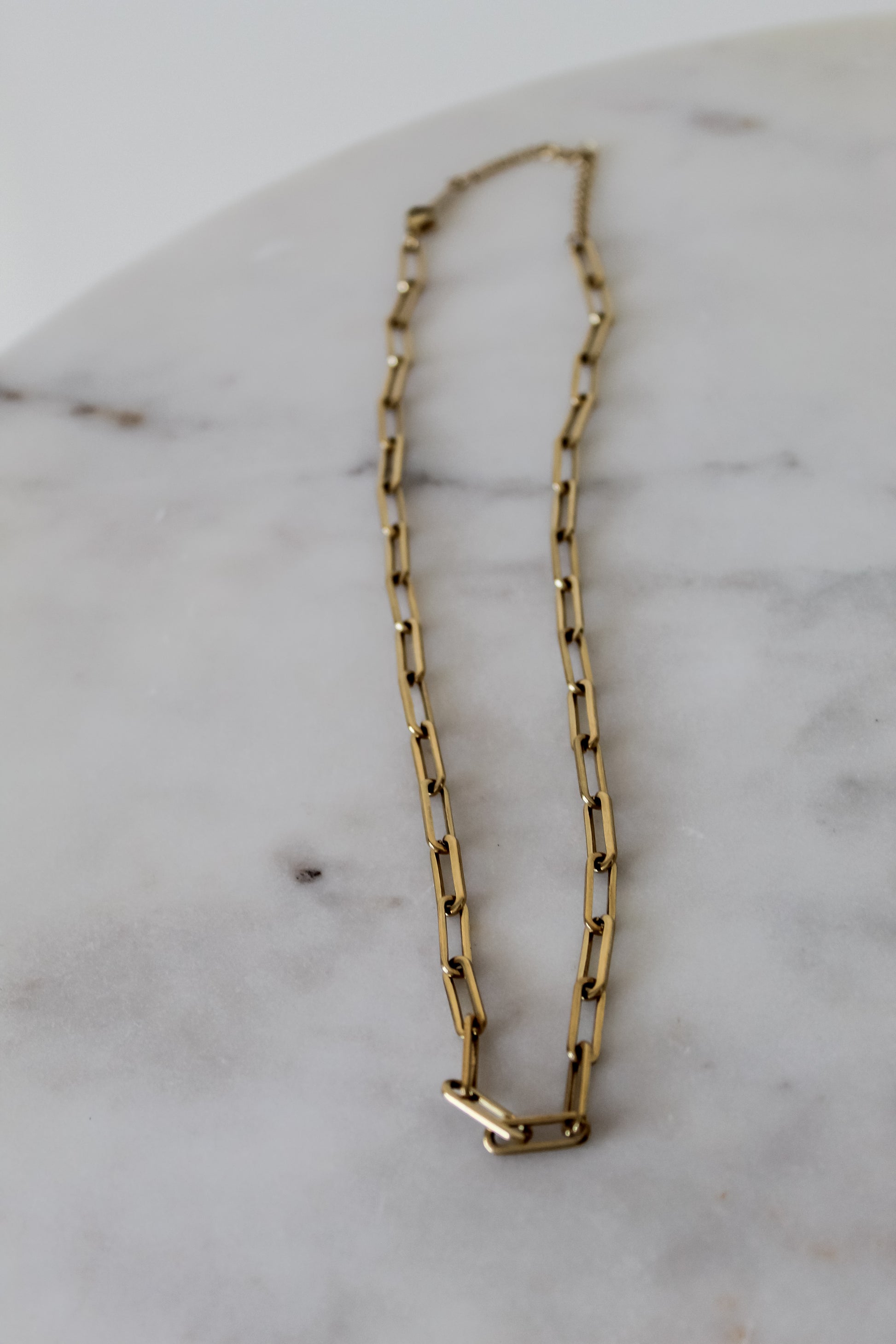 Gold Necklace Paper Clip Necklace Gift for Her Gold Link Chain 14k Gold  Necklace Necklace for Women Minimalist style Cadena De Oro